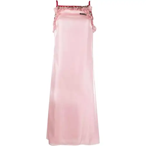 MIU MIU Sleeveless Fairy Dress Women's Pink