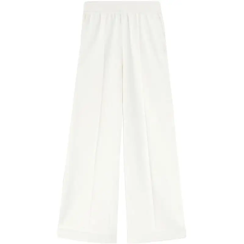 Loro Piana Casual Pants Women's White Moderate Wide Leg Pants