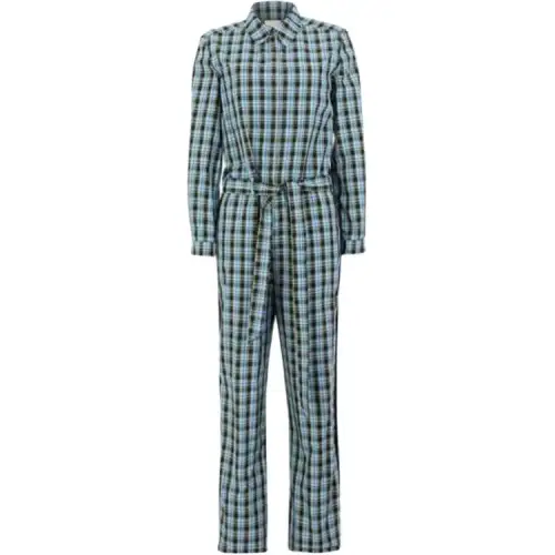 Burberry Jumpsuits Women's Sky Blue Moderate Jumpsuit