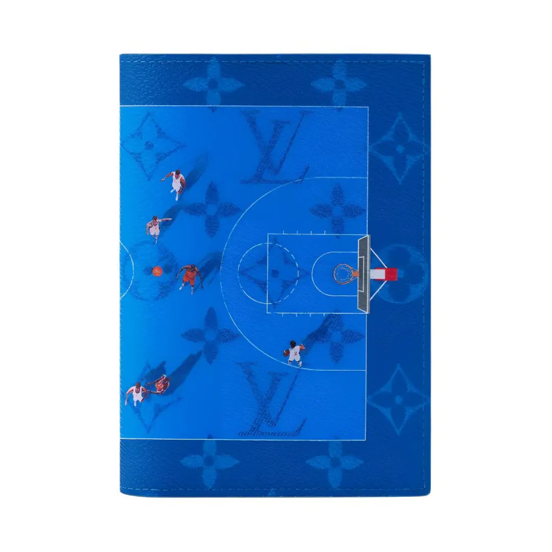 LOUIS VUITTON Monogram Coated Canvas Passport Holder Regular Men's Blue