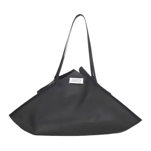Maison Margiela Sheepskin Tote Handbag Women's Black