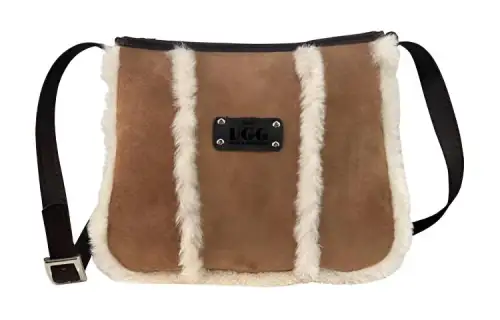 UGG Shearling Crossbody Bag, Shoulder Bag Women's Chestnut