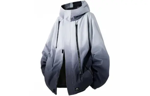 ZIAREL Design hoody, fashionable windproof waterproof climbing travel long-sleeve for hiking for traveling, warm down jacket with zipper for men and women, American style, gradient