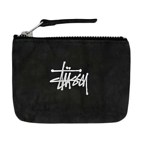 Stussy Canvas Coin Purse Unisex Black