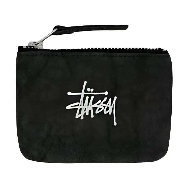 Stussy Canvas Coin Purse Unisex Black