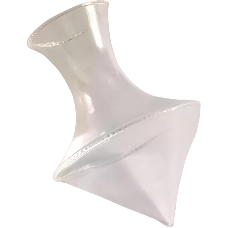 Zara, glass design transparent pocket flask, 12×12×16cm
