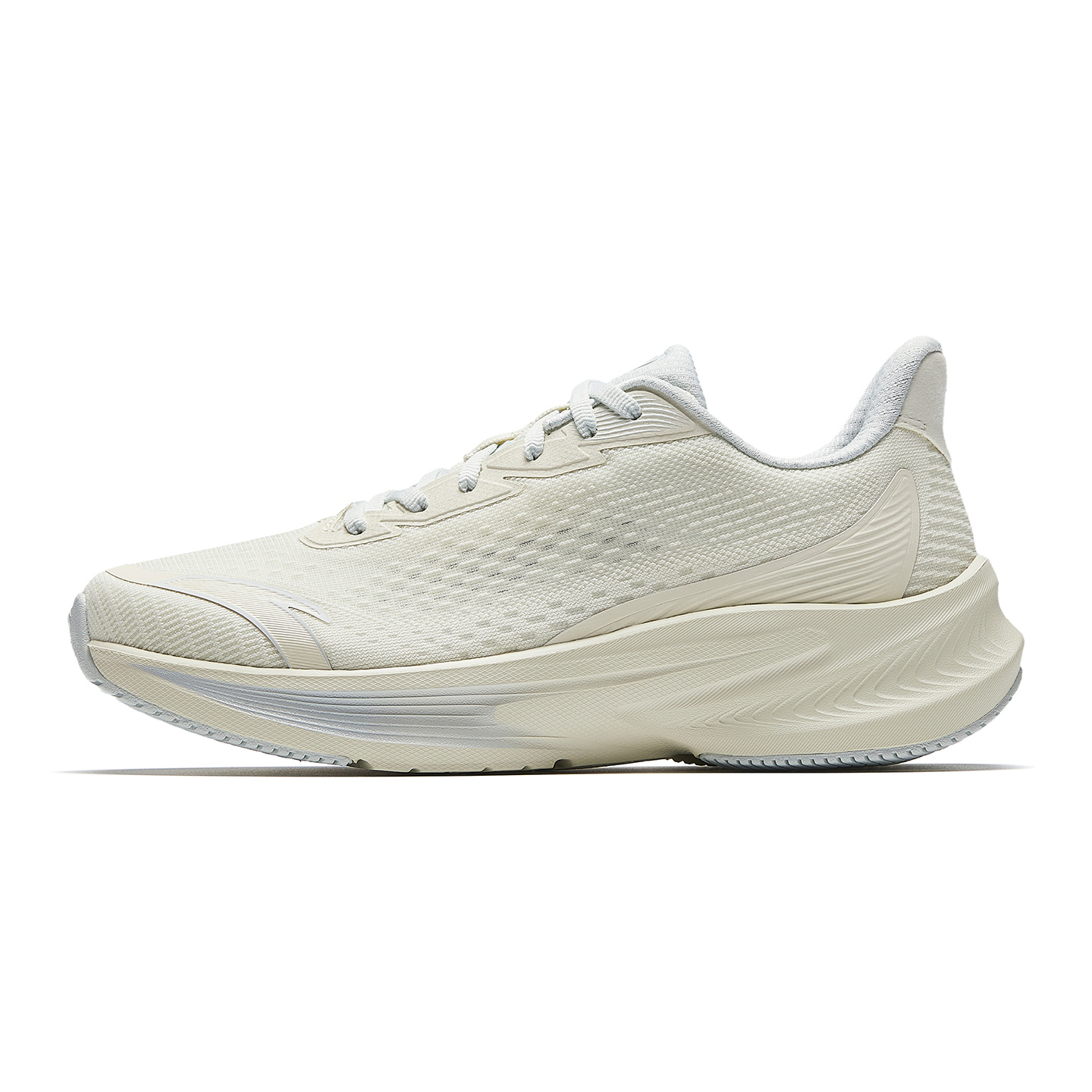 Anta Stinger 7 Cushioning and Rebound Midsole Upgraded and Thickened Durable and Stable Low-top A-SHOCK Technology Training and Physical Test City Commuting Running Shoes Women's Beige and Blue