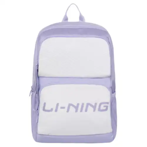 Li Ning Polyester Backpack Regular Unisex Purple White