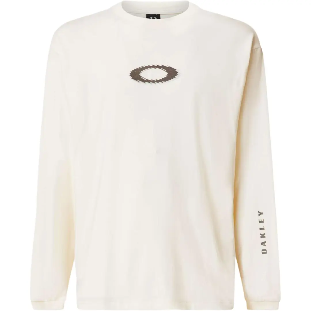 Oakley T Shirts Men's White Crew Neck Moderate Straight Fit