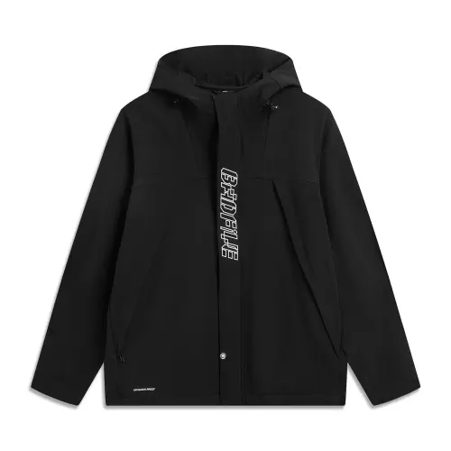 LiNing Li Ning Basketball Series Anti-Wooden Series Hooded Letter Zipper Casual Windbreaker Men's Style