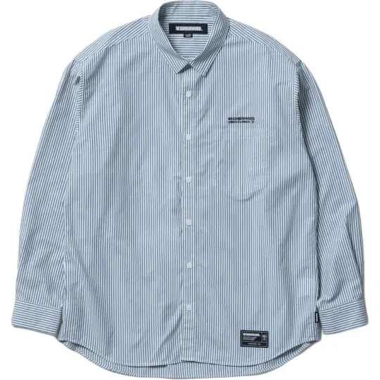 Neighborhood striped long-sleeve cotton shirt