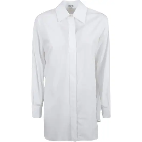 LOEWE Curved Hem Buttoned Shirt