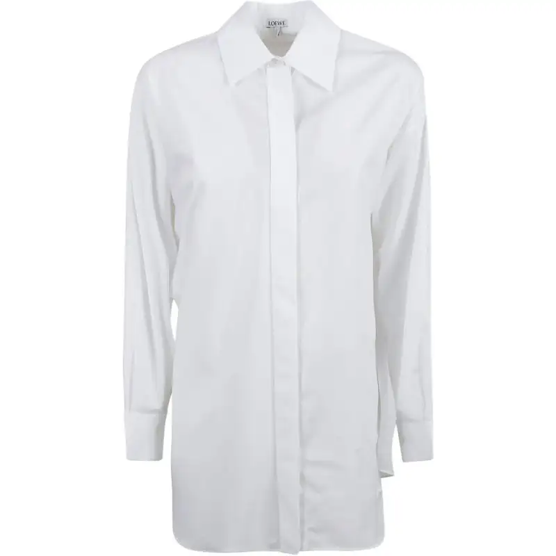 LOEWE Curved Hem Buttoned Shirt
