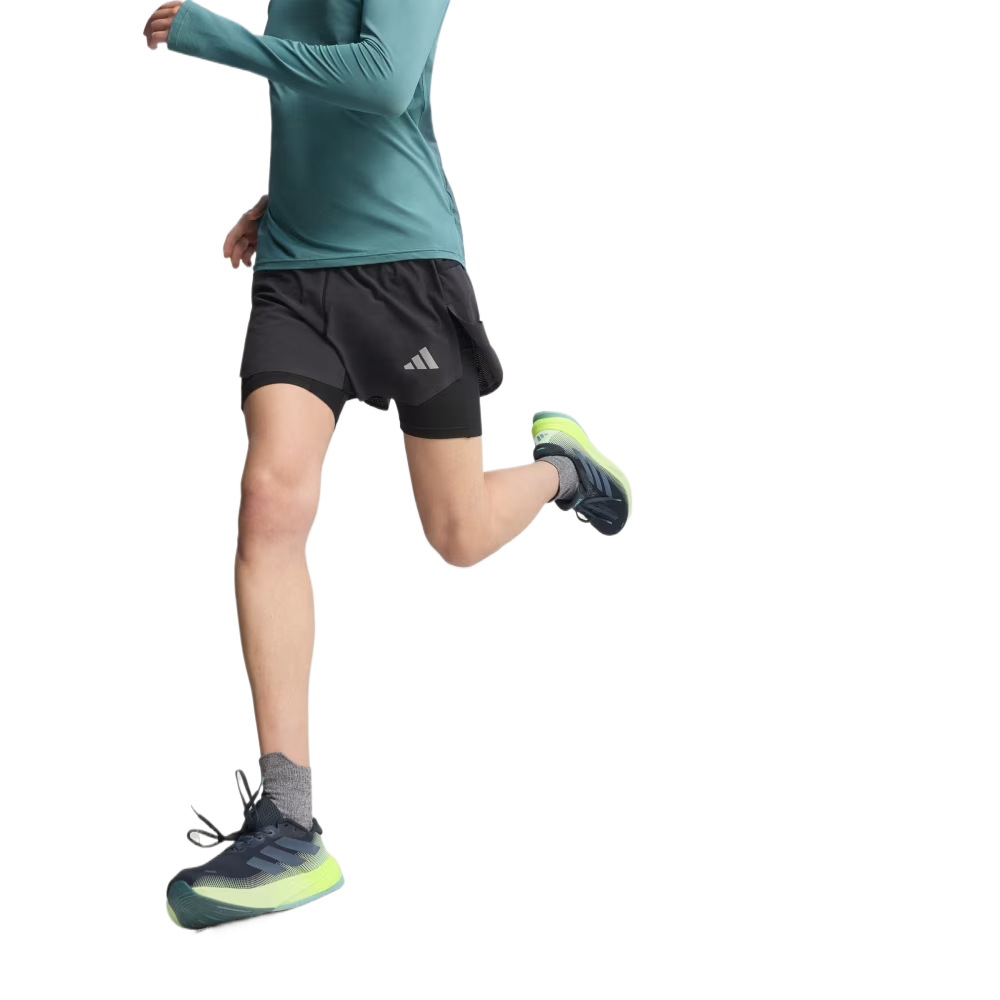 Adidas Free Shipping With AdiClub Adi365 Running CLIMACOOL+ 2 In 1 Shorts