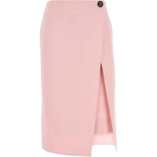 Bottega Veneta Wrap Detailed Midi Skirt