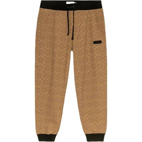COACH FW22 Knitted Sweatpants Men's Brown