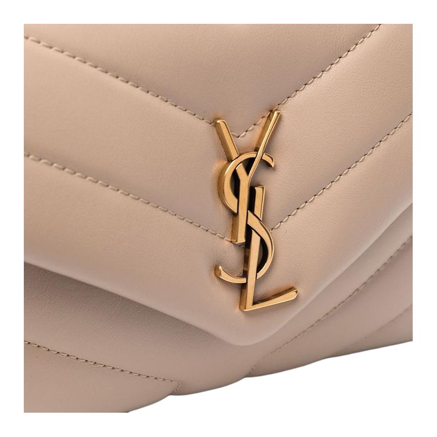 Женская сумка SAINT LAURENT (светло-коричневая) — фото 3