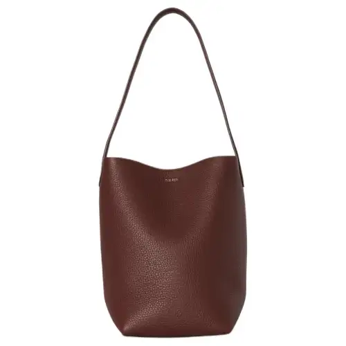 THE ROW N/S Park Grain Calfskin Shoulder Bag Small Women's Brown