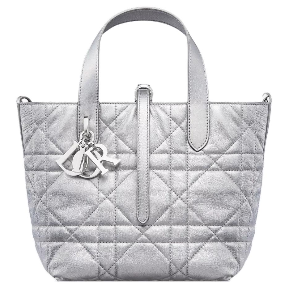 Женская сумка Dior Toujours (серебряная)