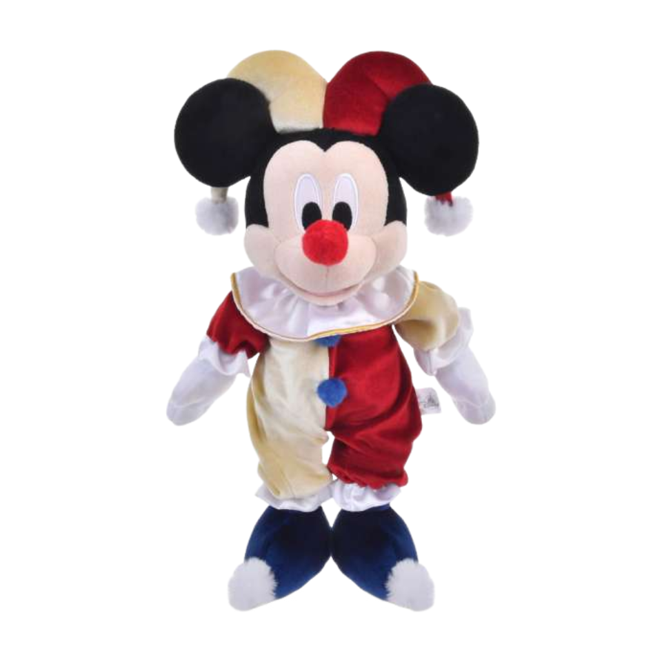 Disney Disney Mickey Clown Costume Doll Plush Doll Sitting Height 24.5cm Tokyo Disney