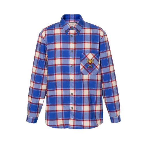 【Previous Season】x Pablo Delcielo cat-embroidered shirt