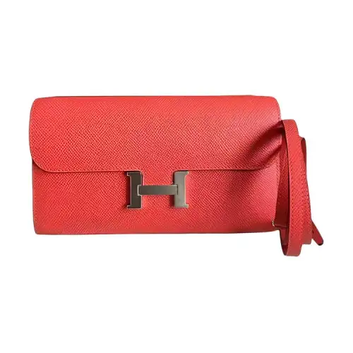 HERMES Constance Epsom Leather Crossbody Bag, Shoulder Bag Regular Women's Hermes Orange & Orange
