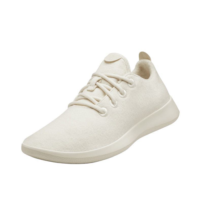 Allbirds Wool Runner Cushioning Low top Casual Running Shoes Women’s Natural White