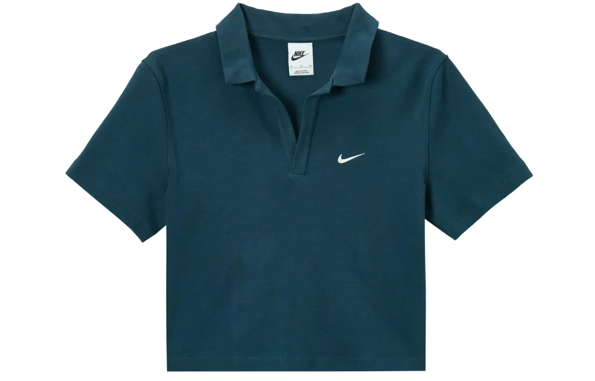 Nike Sportswear Essentials Polo Shirt Women's Arsenal Dark Sea Blue/Sail White