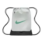 Nike Polyester Backpack Unisex Light Silver & Black & Stadium Green