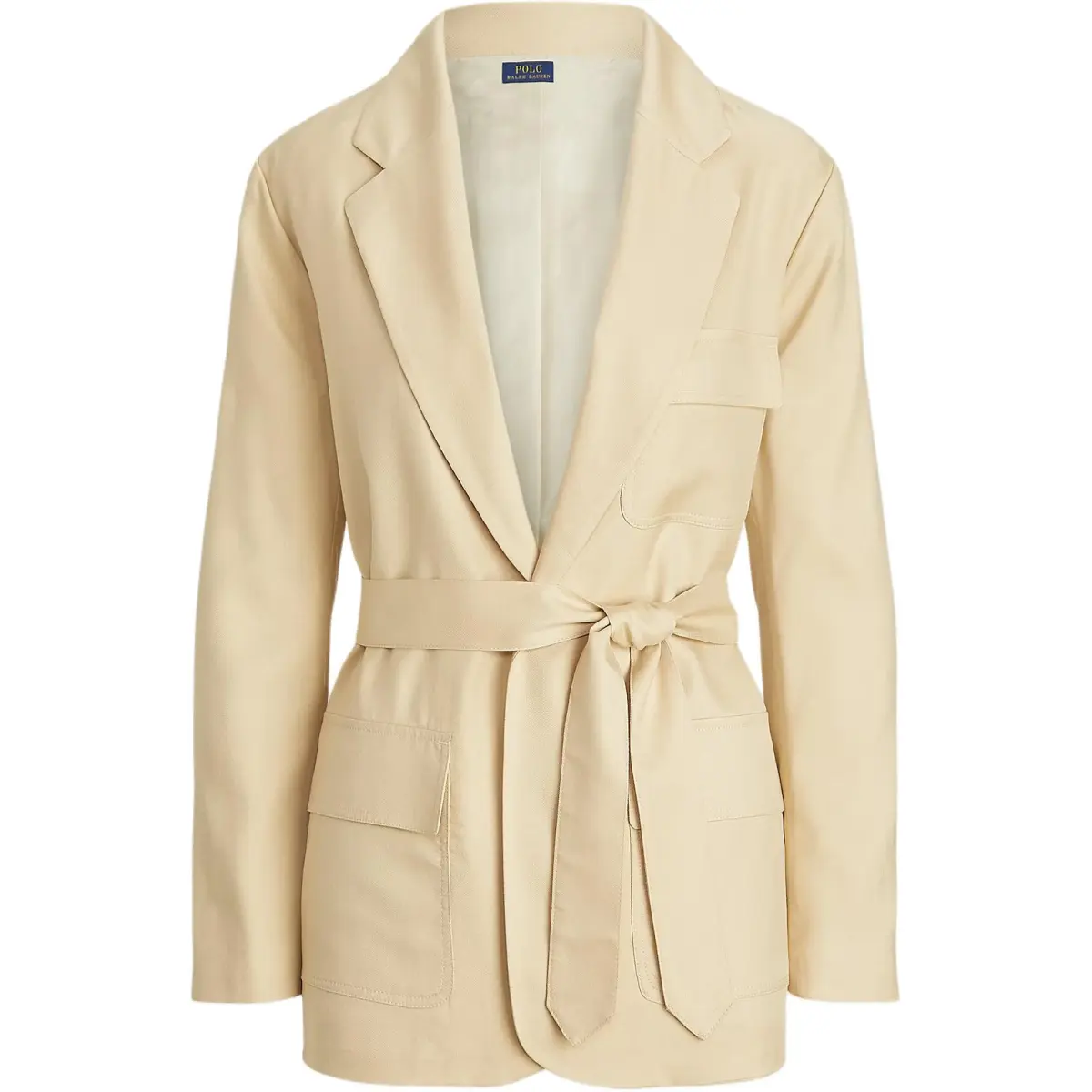 Polo Ralph Lauren SS24 Business Suit Coat Loose Fit Women's Natural