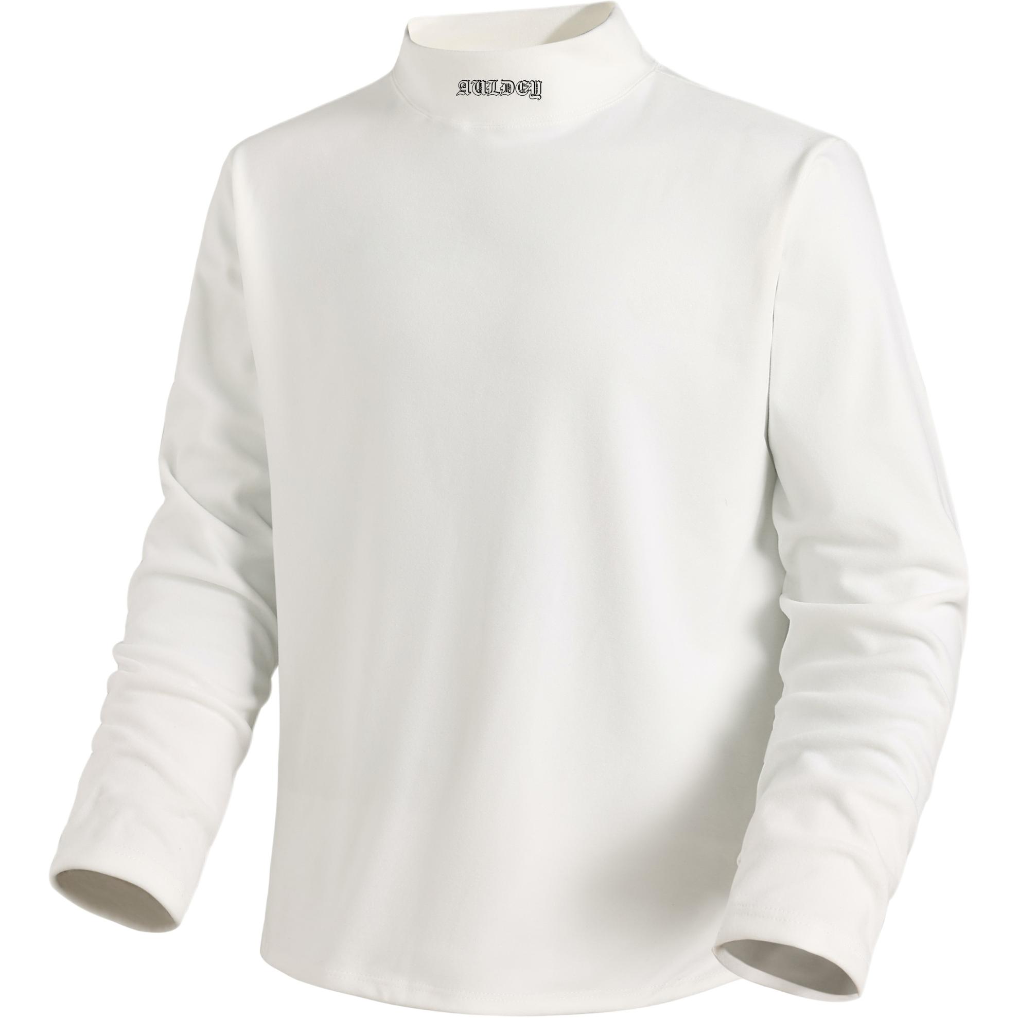 AULDEY Audi, velvet base body-friendly long-sleeve, keep warm elastic thermal underwear, fitted T-shirt for men and women, American style, with your logo imprint, high collar, plus size