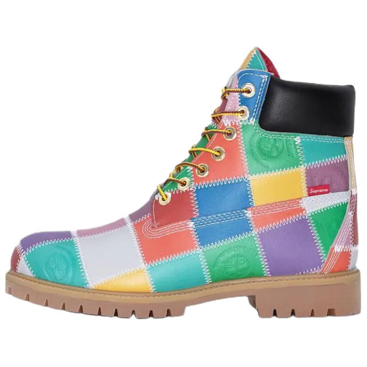 Ботинки Supreme x Timberland Premium Patchwork 6 (разноцветный)
