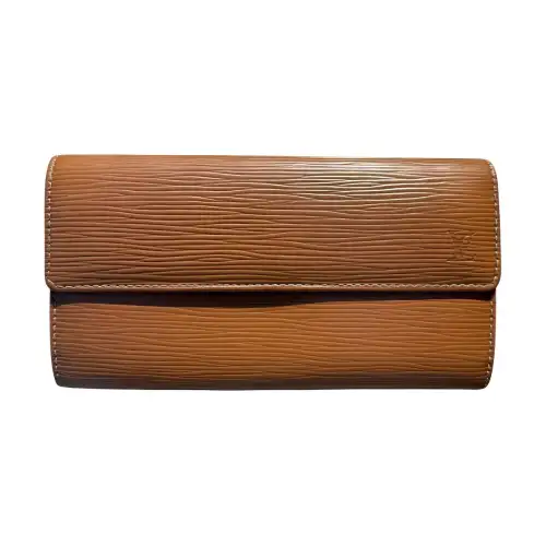 LOUIS VUITTON Epi Leather Wallet Unisex Brown