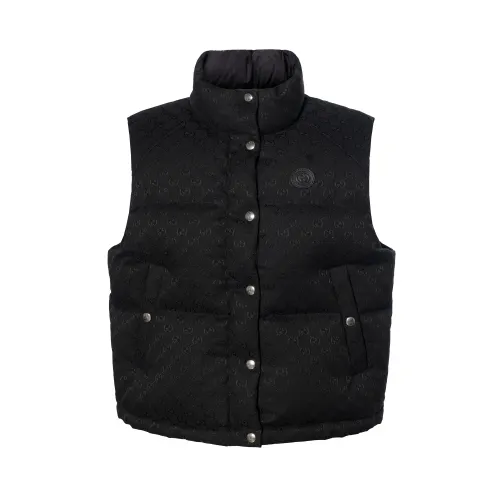 Gg cotton canvas puffer vest