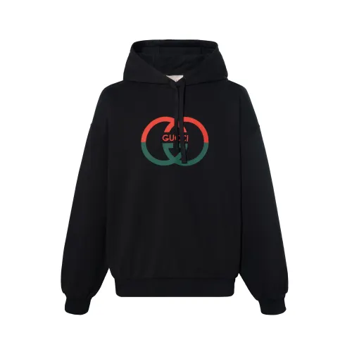 GUCCI Interlocking G Drawstring Hoodie