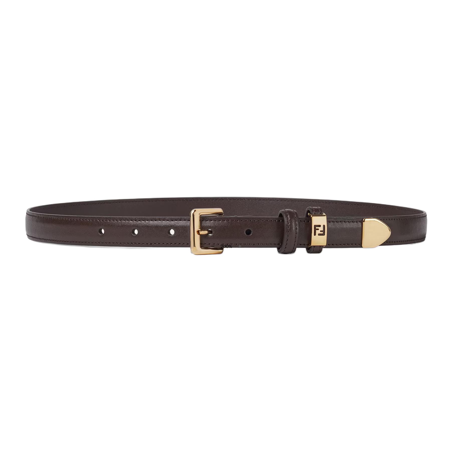 Ремень Fendi FF 2cm (коричневый)