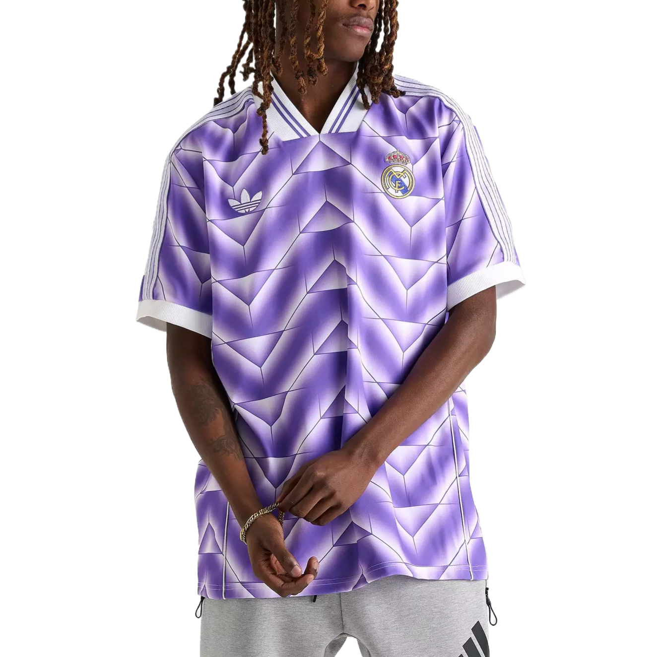 Adidas originals LFSTLR Real Madrid Real Madrid loose pullover short-sleeved football jersey for men