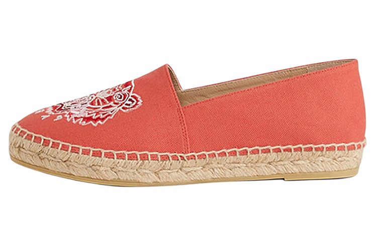 KENZO Tiger Canvas Espadrilles простые и удобные на плоской подошве женский для отдыха туфли женский красный