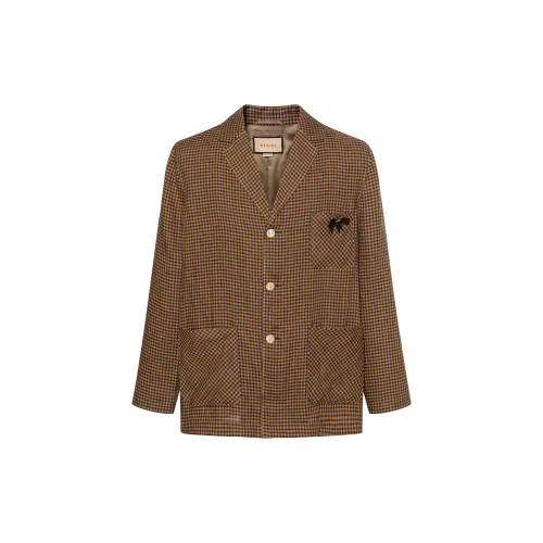 GUCCI GG Bow Check Blazer