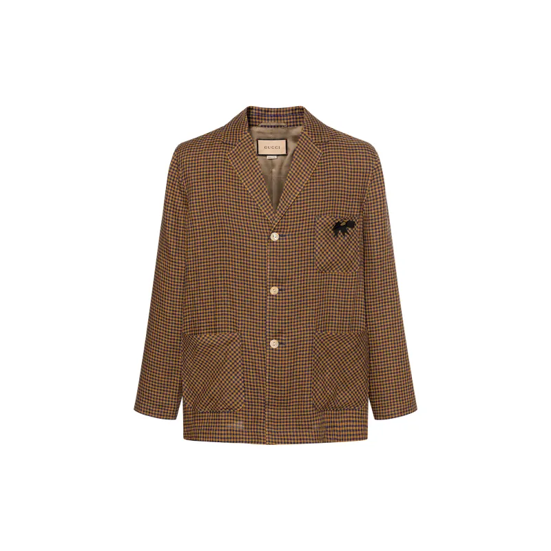 GUCCI GG Bow Check Blazer