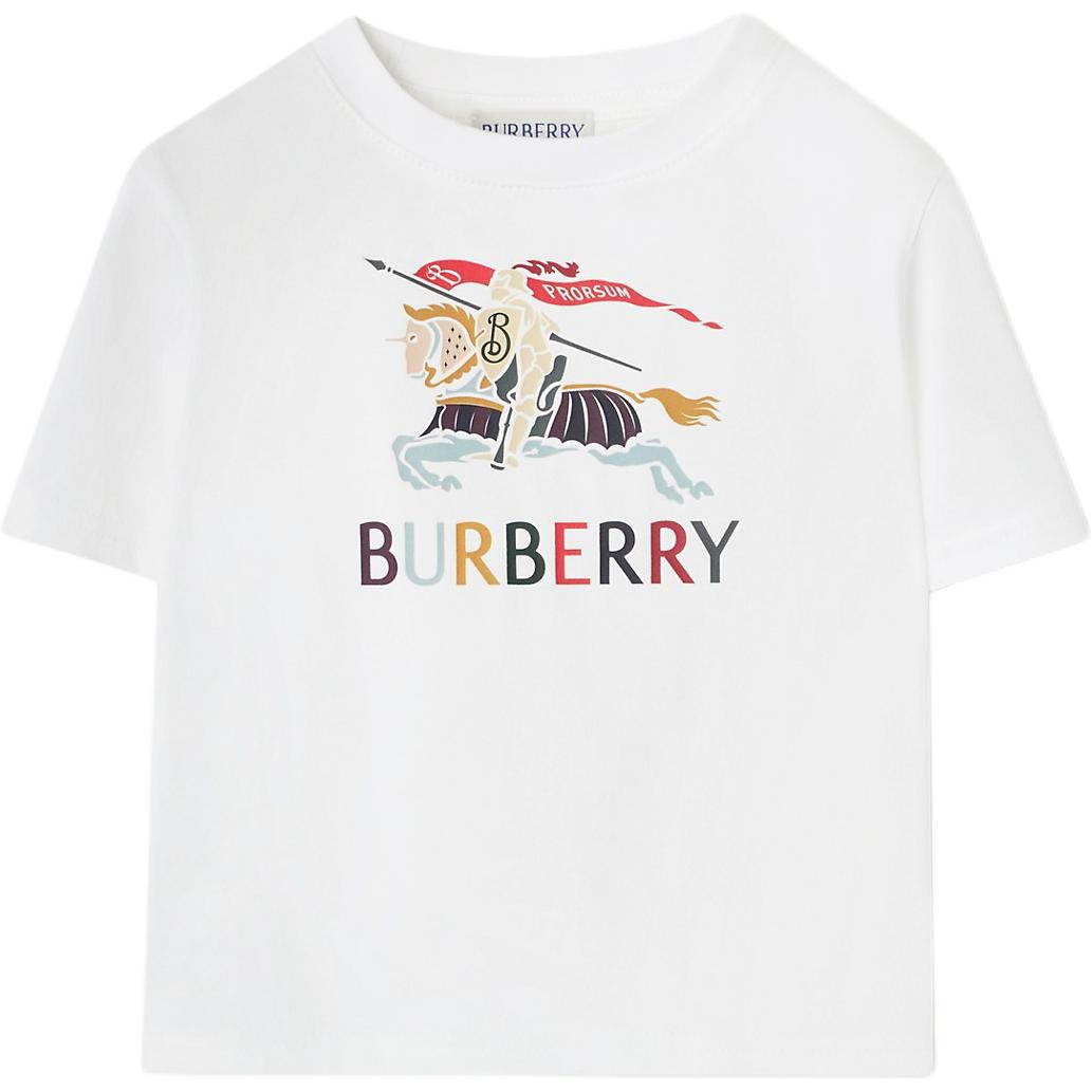 Детская футболка Burberry (однотонная бежевая)