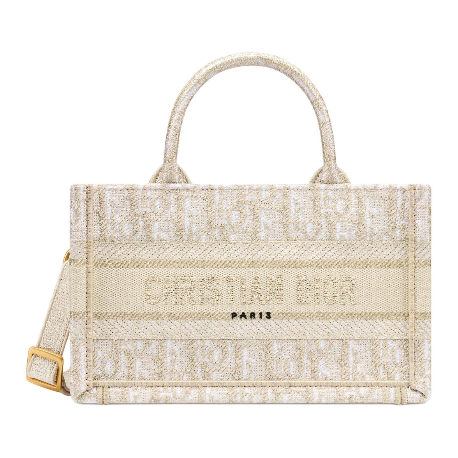 Женская сумка Dior Book Tote (золотая)