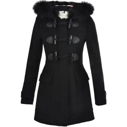 Burberry Down Jackets Women's Black Hooded Moderate