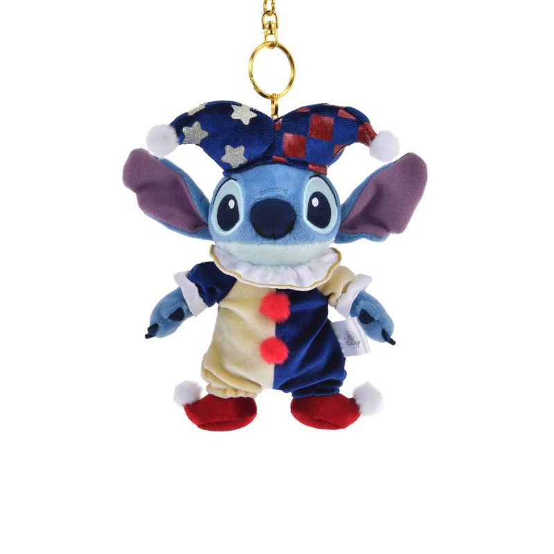 Disney Disney Stitch clown costume plush pendant 25.5cm high Tokyo Disney