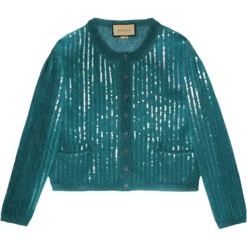 GUCCI Knitwear Women's Water Duck Blue