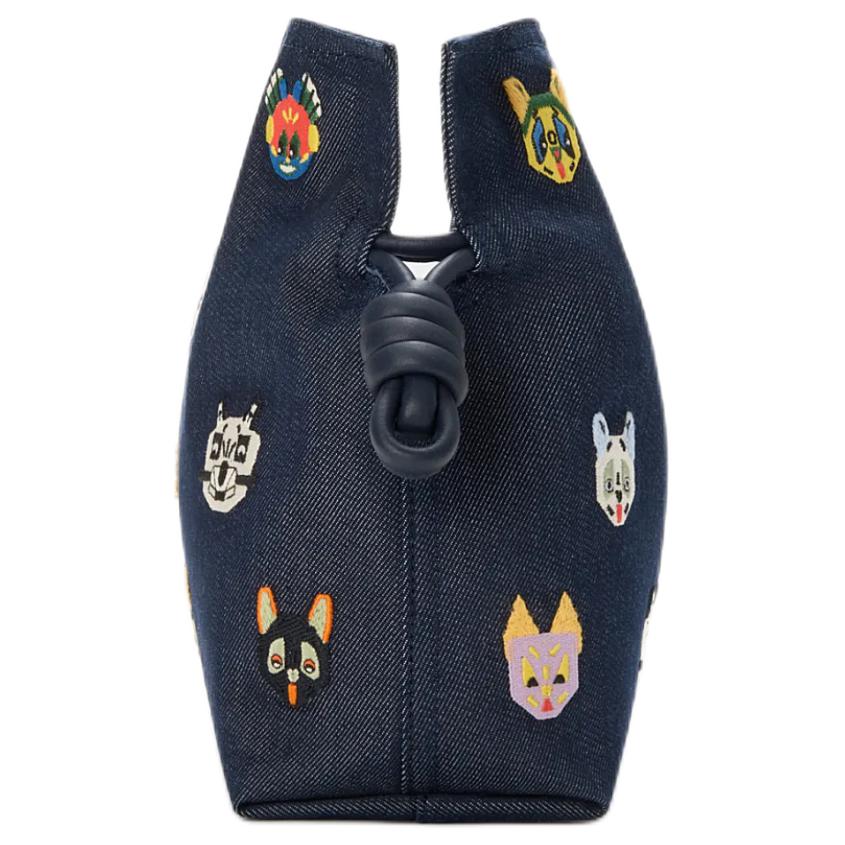 Женская сумка LOEWE (синяя) — фото 4