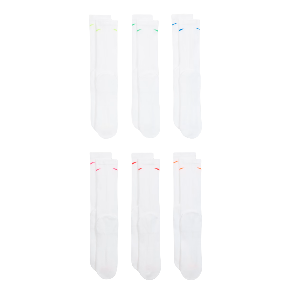 Nike Mid Calf Socks Unisex 6 Pack