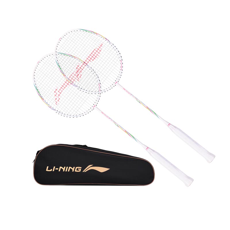 Li Ning Blade Shadow EX Sharp Arrow Full Carbon Badminton Rackets Control Type All around Defense Advanced Level White