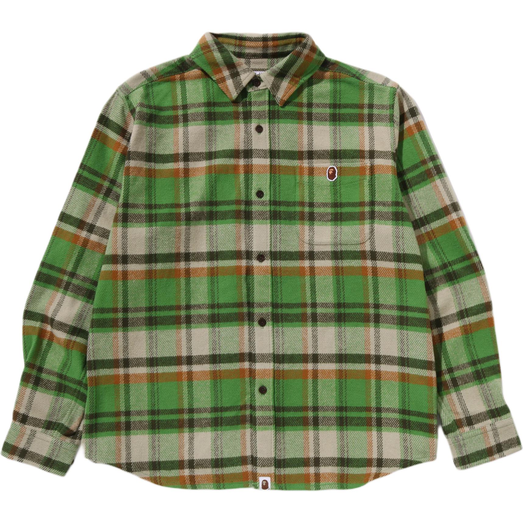 Мужская рубашка A BATHING APE Check FW25 (разноцветная клетка)