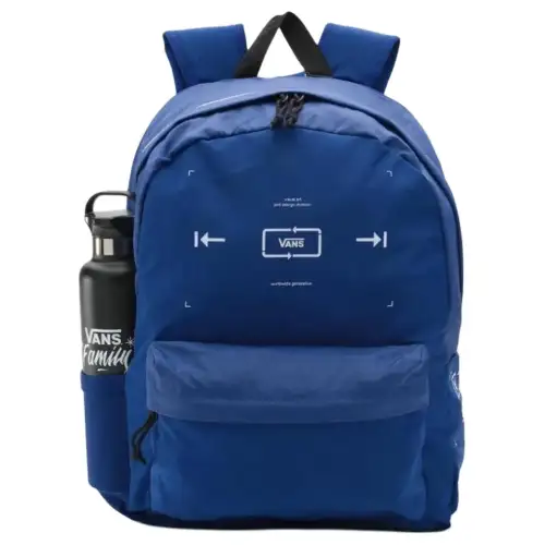 Vans Nylon Fabric Backpack Unisex Klein Blue